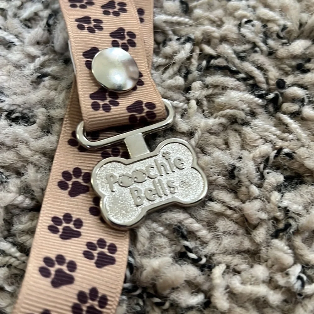 PoochieBells Dog Potty Doorbell, Pawprints